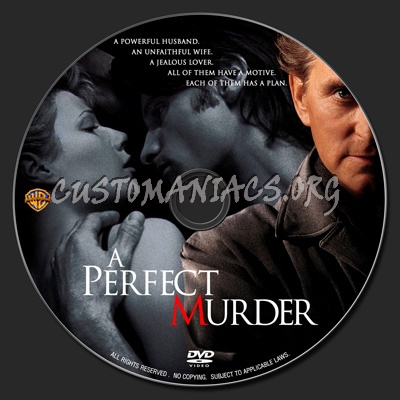 A Perfect Murder dvd label