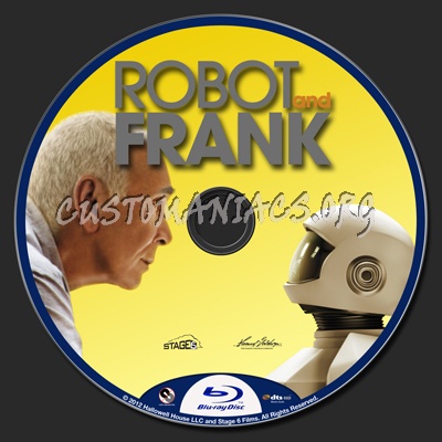 Robot and Frank blu-ray label