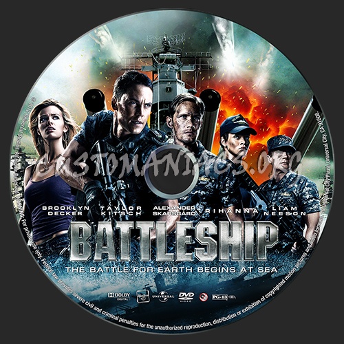 Battleship dvd label