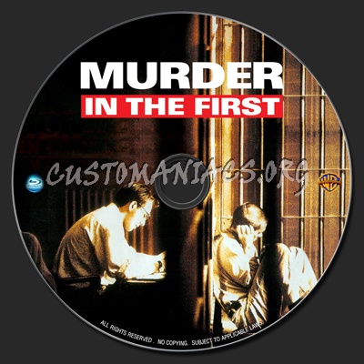 Murder In The First blu-ray label