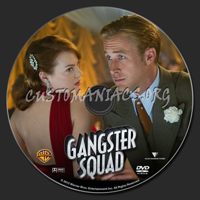 Gangster Squad dvd label