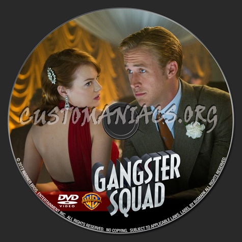 Gangster Squad dvd label