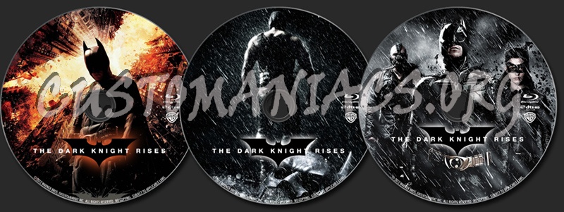 The Dark Knight Rises blu-ray label