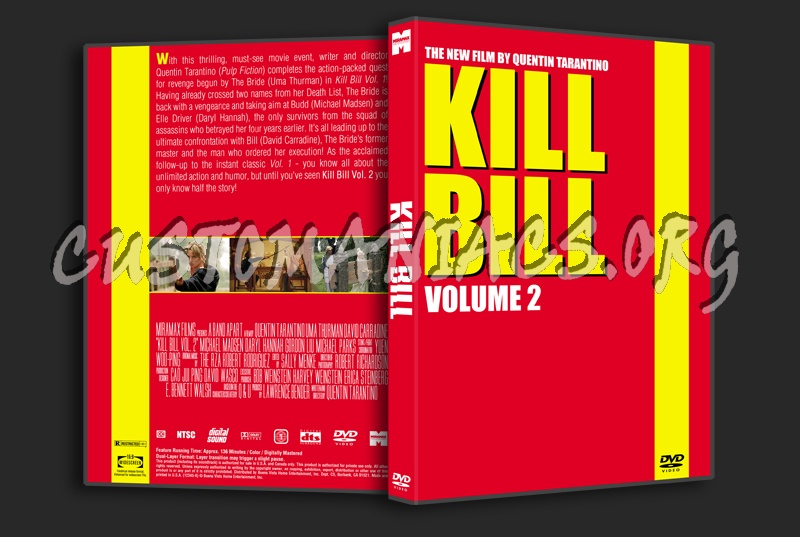 Kill Bill Volume 2 dvd cover