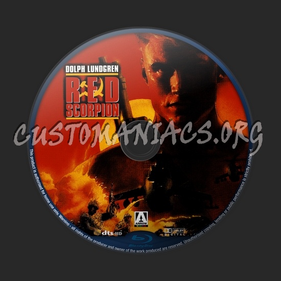 Red Scorpion blu-ray label