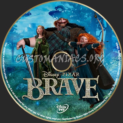 Brave dvd label