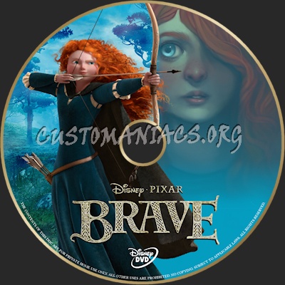 Brave dvd label