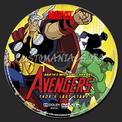 The Avengers Vol. 4 Thors Last Stand dvd label