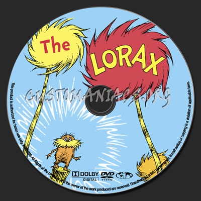 The Lorax dvd label