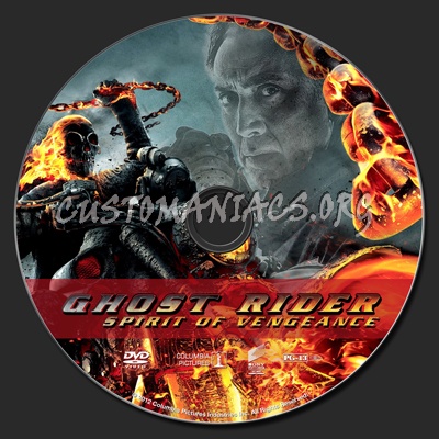 Ghost Rider Spirit of Vengeance dvd label