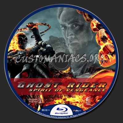 Ghost Rider Spirit of Vengeance blu-ray label