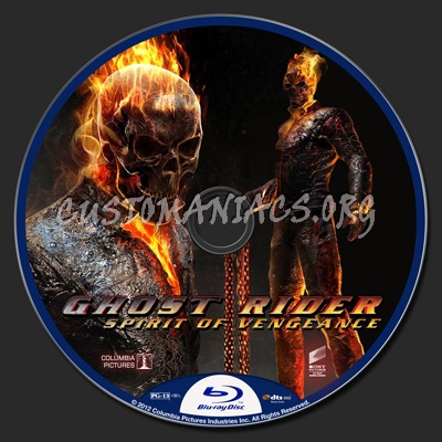 Ghost Rider Spirit of Vengeance blu-ray label