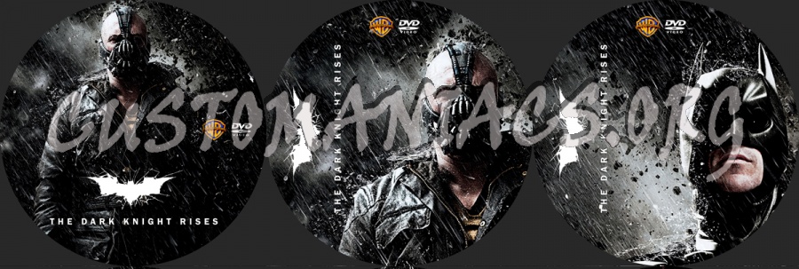 The Dark Knight Rises dvd label