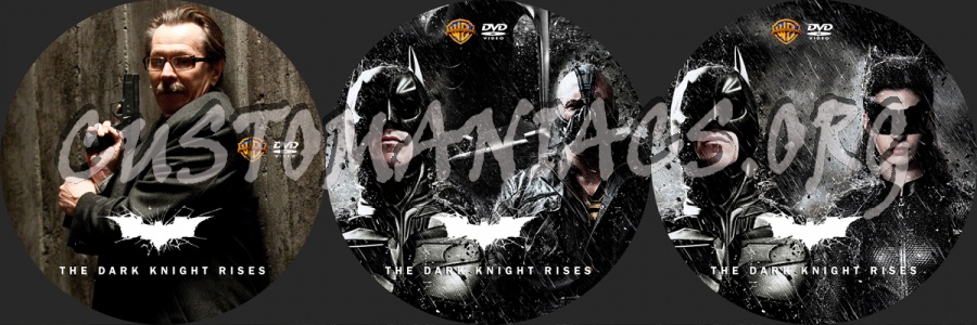 The Dark Knight Rises dvd label