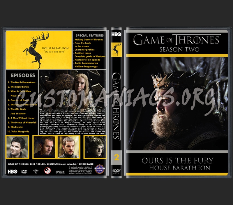 Game Of Thrones 2 dvd cover