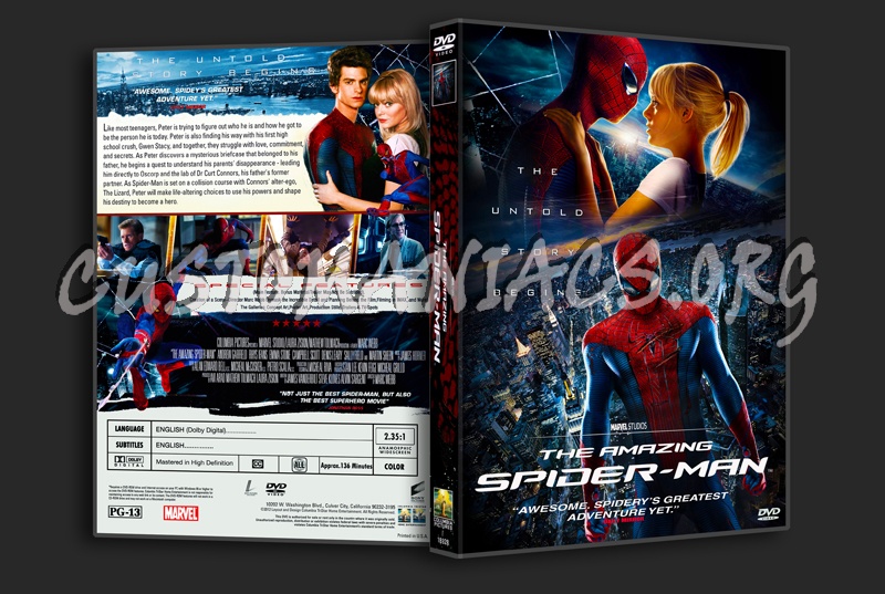 The Amazing Spider-Man dvd cover