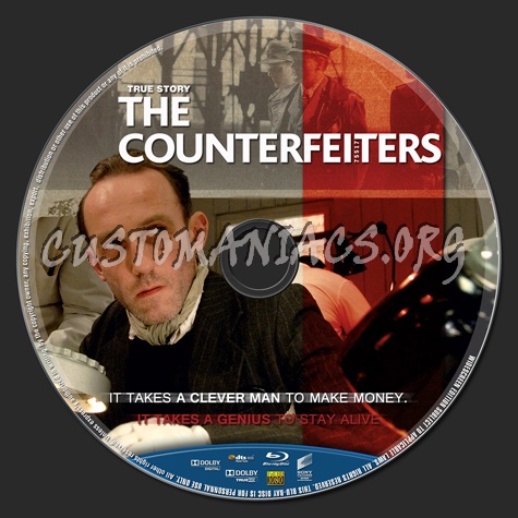 The Counterfeiters blu-ray label