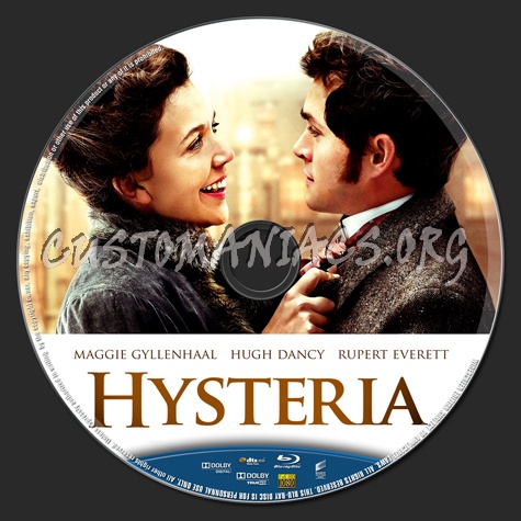 Hysteria (2011) blu-ray label