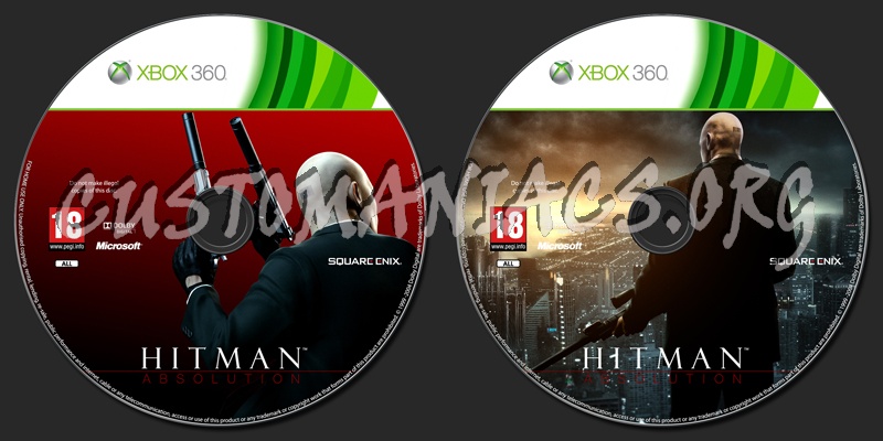 Hitman Absolution dvd label