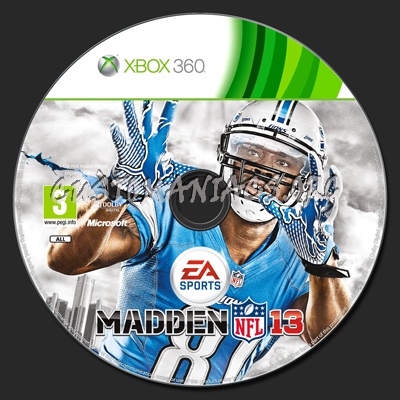 Madden NFL 13 dvd label