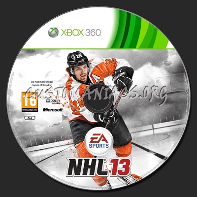 Nhl 13 dvd label