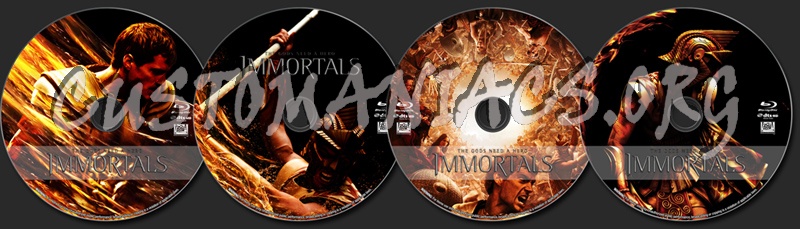 Immortals blu-ray label