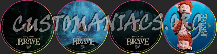 Brave dvd label