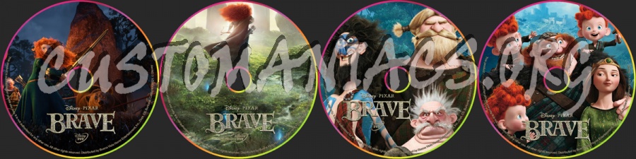 Brave dvd label