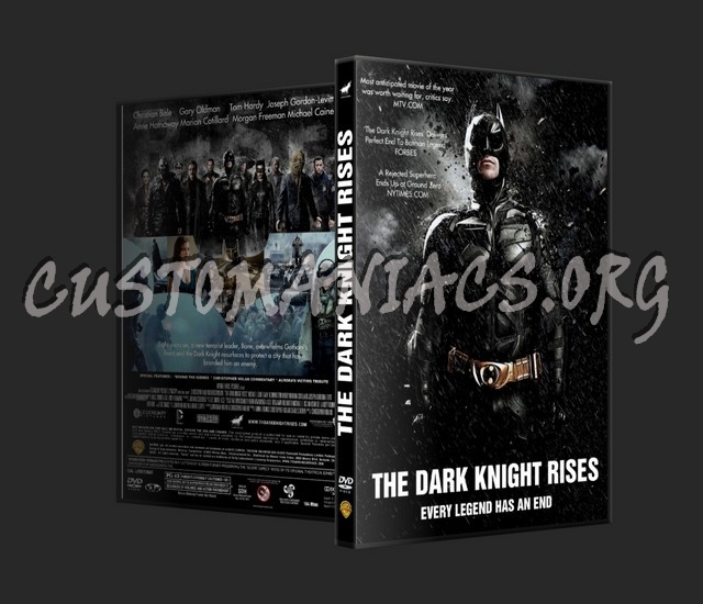 The Dark Knight Rises dvd cover