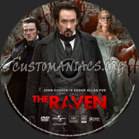 The Raven (2012) dvd label