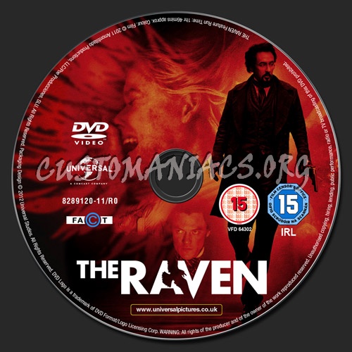 The Raven dvd label