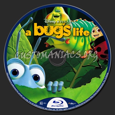 A Bug's Life blu-ray label