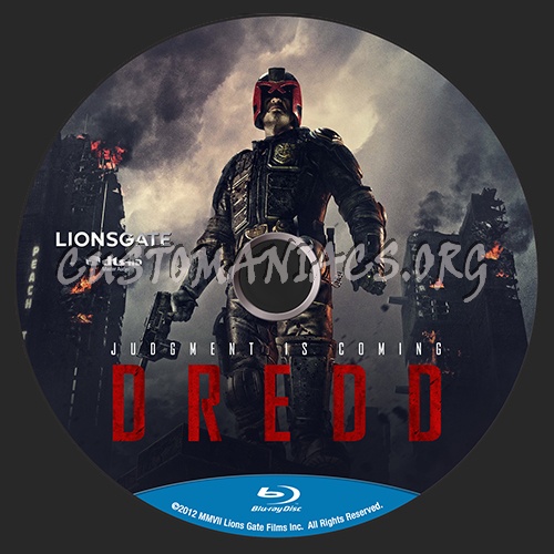 Dredd blu-ray label