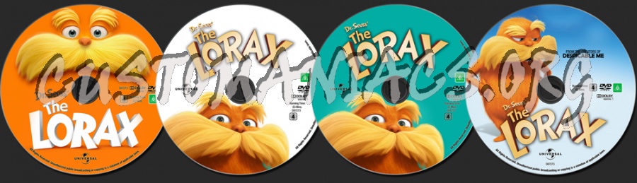 The Lorax dvd label