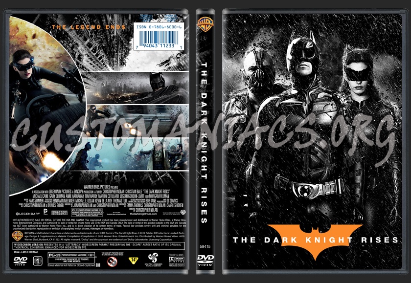 The Dark Knight Rises dvd cover