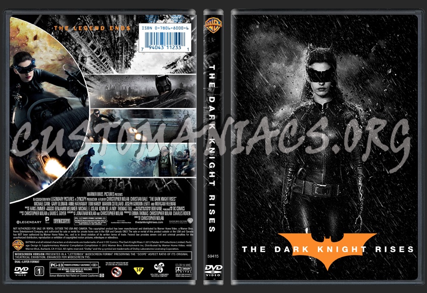 The Dark Knight Rises dvd cover