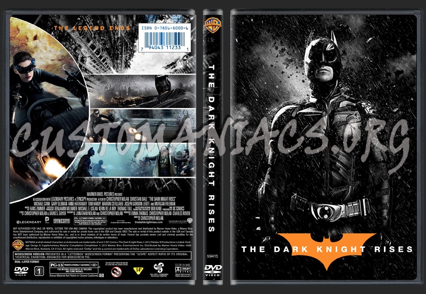 The Dark Knight Rises dvd cover