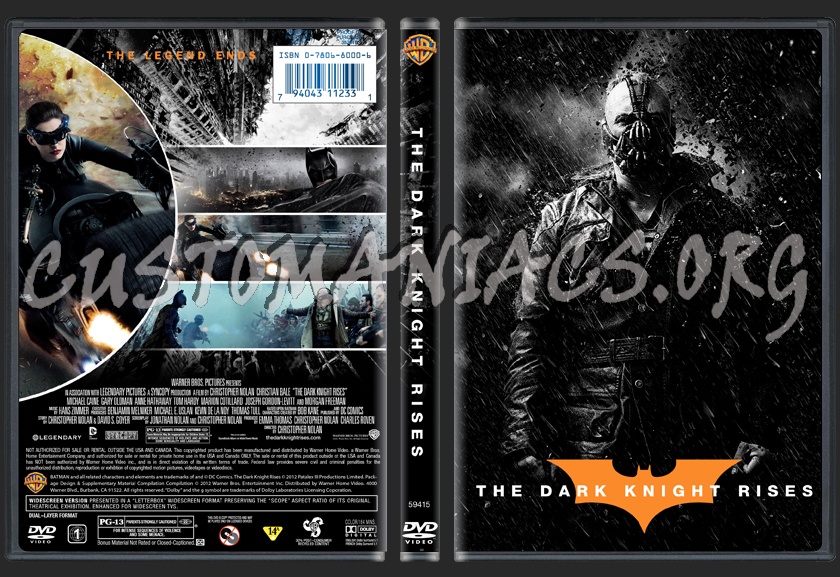 The Dark Knight Rises dvd cover