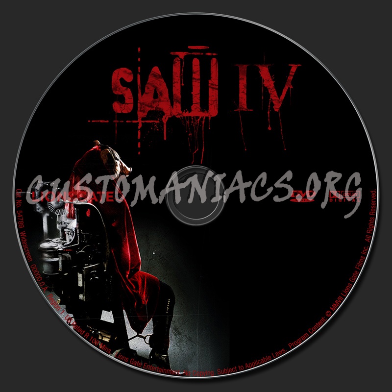 Saw IV dvd label