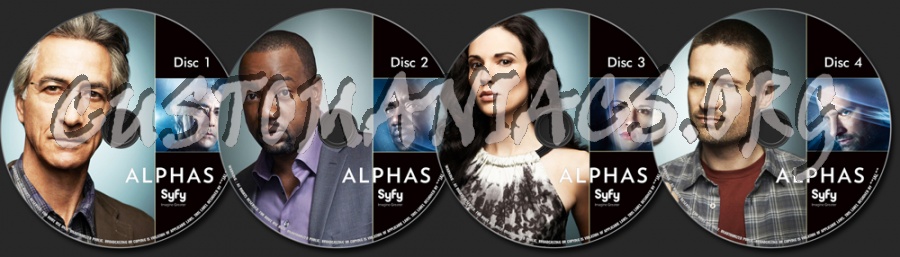 Alphas Season 1 dvd label