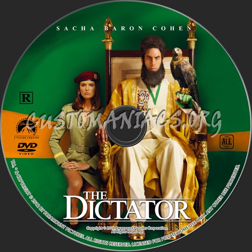 The Dictator dvd label