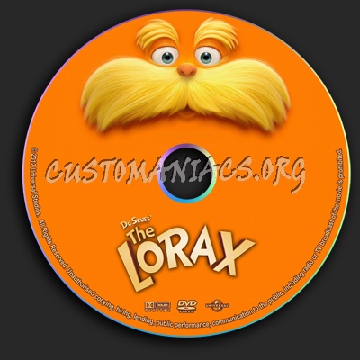 Dr. Seuss' The Lorax dvd label