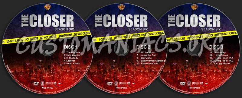 The Closer: Season 6 dvd label