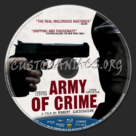 Army of Crime blu-ray label