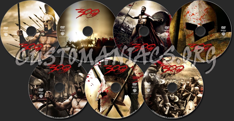 300 dvd label