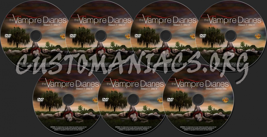 the vampire diaries dvd label