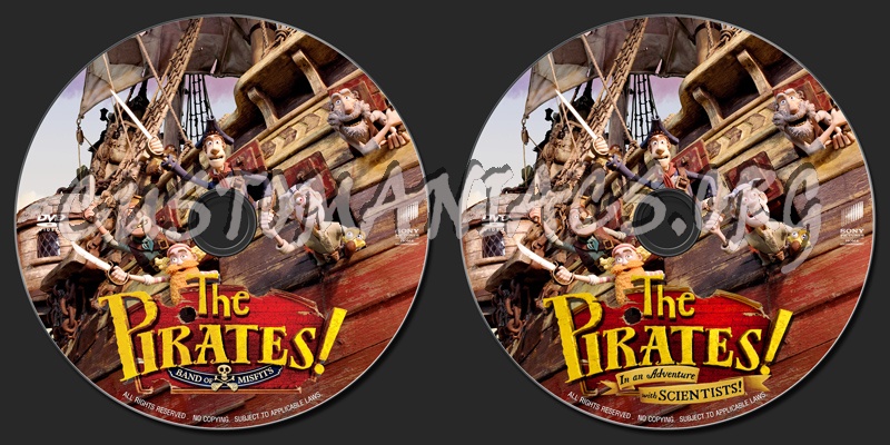 The Pirates : Band Of Misfits (aka In An Adventure With Scientists) dvd label