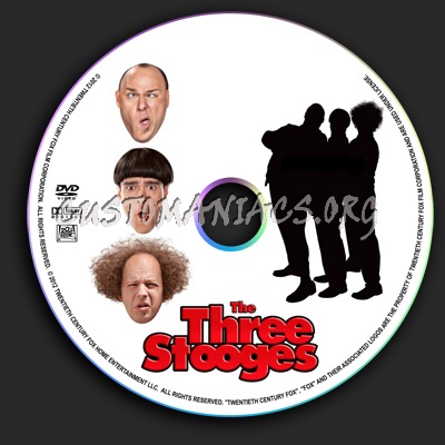 The Three Stooges dvd label