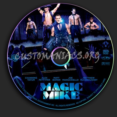 Magic Mike dvd label