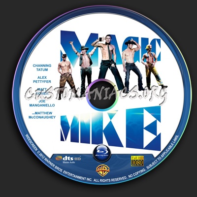 Magic Mike blu-ray label